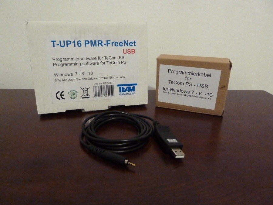 Programovací kabel a software